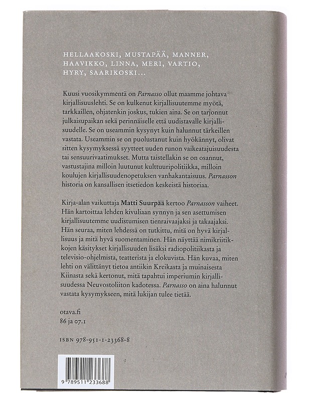 Parnasso 1951-2011 : kirjallisuuslehden kuusi vuosikymmentä - Matti Suurpää - Elämäkerrat ja muistelmat - 10105546207 - 1