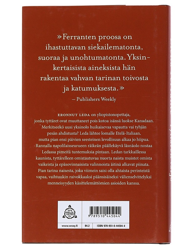 Tyttären varjo - Ferrante, Elena - Romaanit ja novellit - 10105546239 - 1
