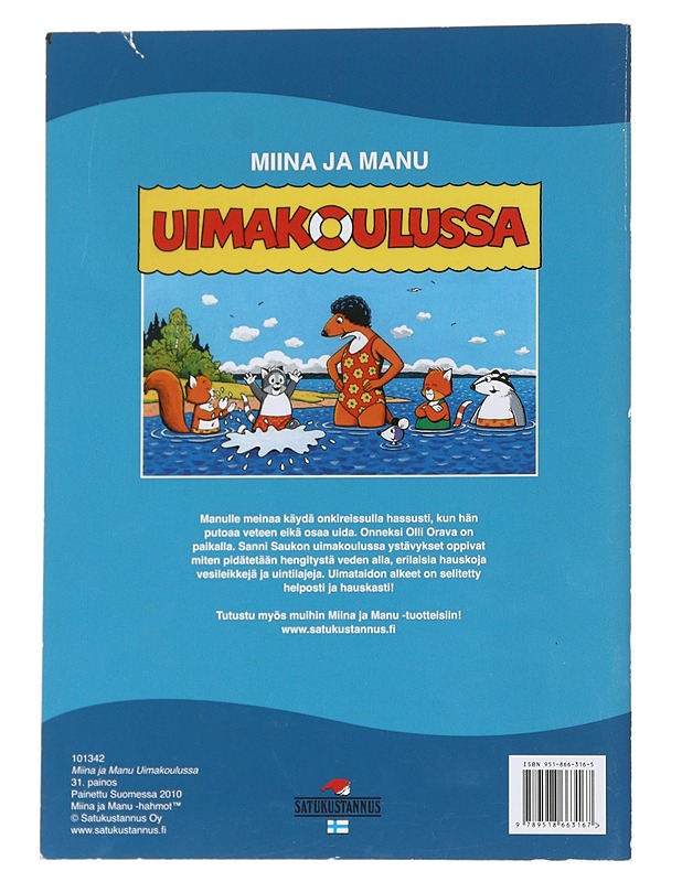 Miina ja Manu uimakoulussa - Teutori - Lastenkirjat - 10105546246 - 1
