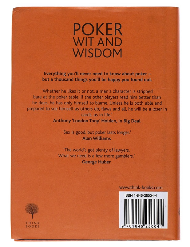 Poker Wit and Wisdom - Fiona Jerome - Harrastekirjat - 10105546334 - 1