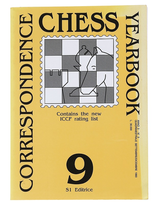  Correspondence chess yearbook IX - Sergio Curtacci, M.Gaiba - Tietokirjat - 10105546333 - 0