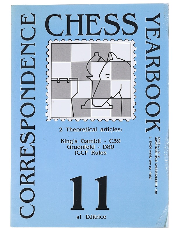 Correspondence chess yearbook XI - Sergio Curtacci, M.Gaiba - Tietokirjat - 10105546342 - 0