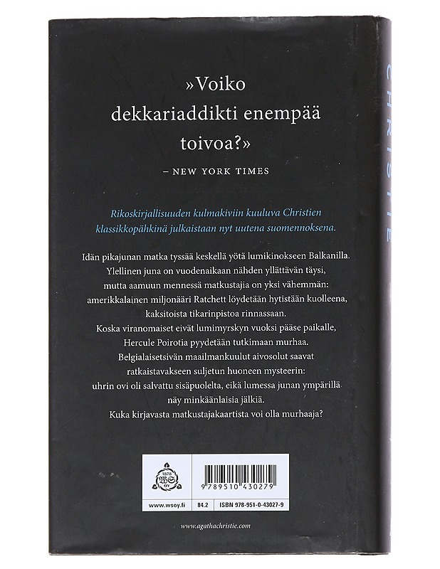 Idän pikajunan arvoitus - Christie, Agatha - Jännitys ja dekkarit - 10105546410 - 1