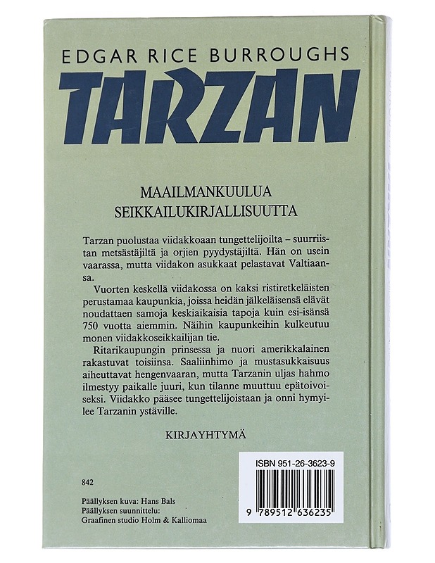 Tarzan viidakon valtias - Burroughs, Edgar Rice - Romaanit ja novellit - 10105546426 - 1