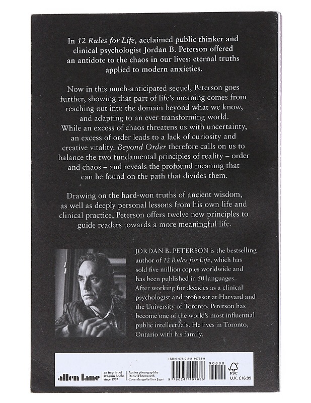 Beyond order : 12 more rules for life - Jordan B. Peterson - Tietokirjat ja oppaat - 10105546449 - 1