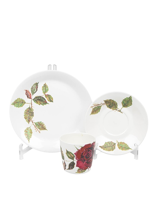 ARABIA Ruusu kuppi, tassi ja pullalautanen - Designsuosikit - 10105546466 - 1