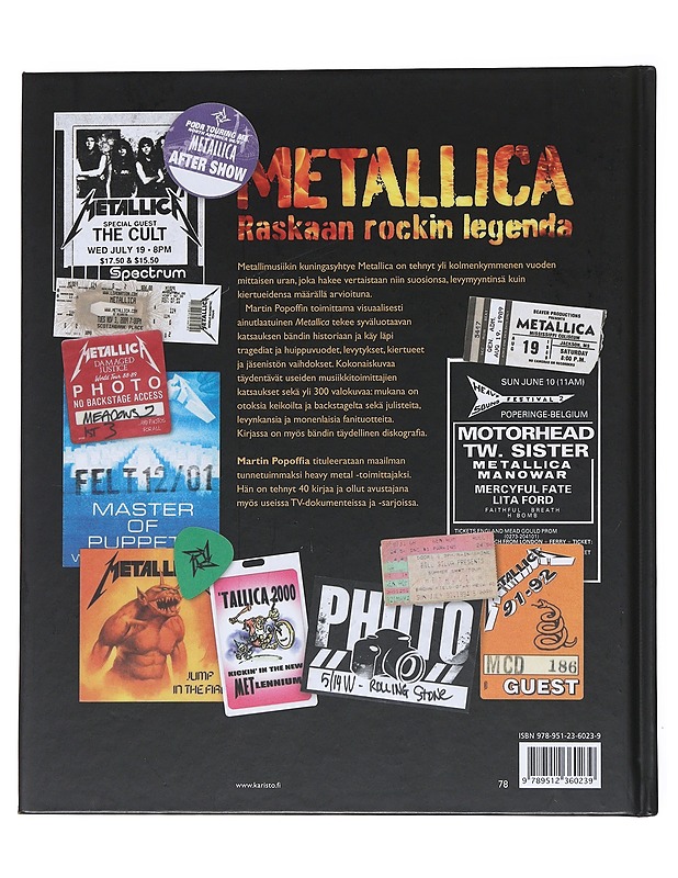 Metallica : raskaan rockin legenda - Popoff, Martin - Musiikki- ja elokuvakirjat - 10105546468 - 1