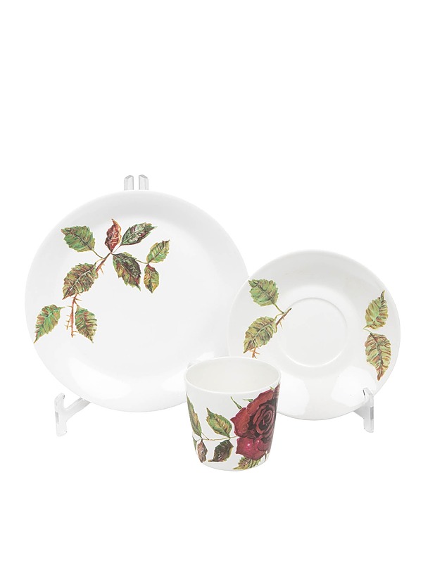 ARABIA Ruusu kuppi, tassi ja pullalautanen - Designsuosikit - 10105546489 - 1