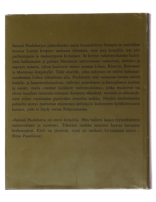 Sompio: Luiron korpien vanhaa elämää - Paulaharju, Samuli - Elämäkerrat ja muistelmat - 10105546516 - 1