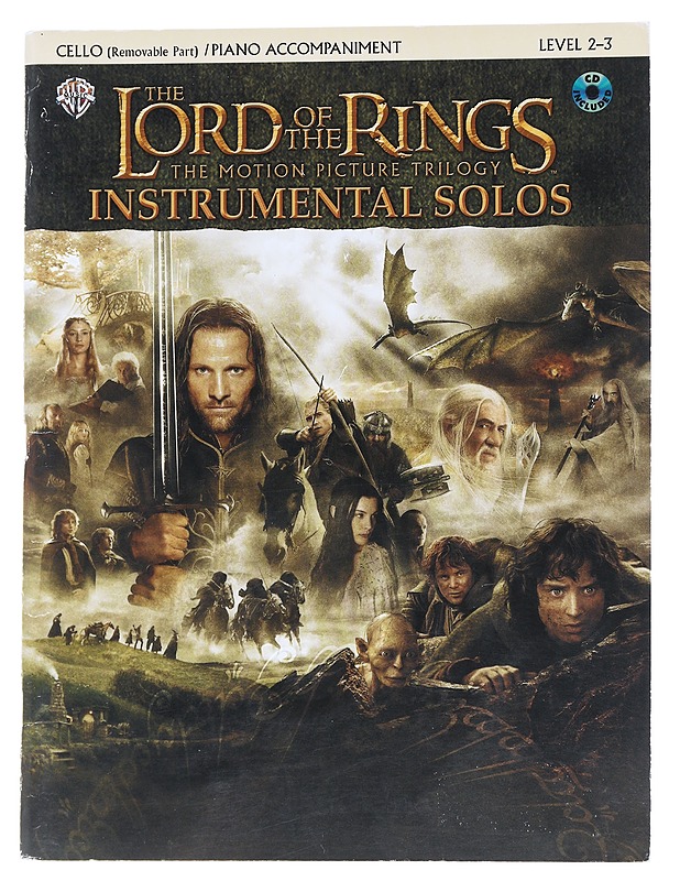 The lord of the rings : instrumental solos : [cello] - Shore, Howard - Musiikki- ja elokuvakirjat - 10105546521 - 0