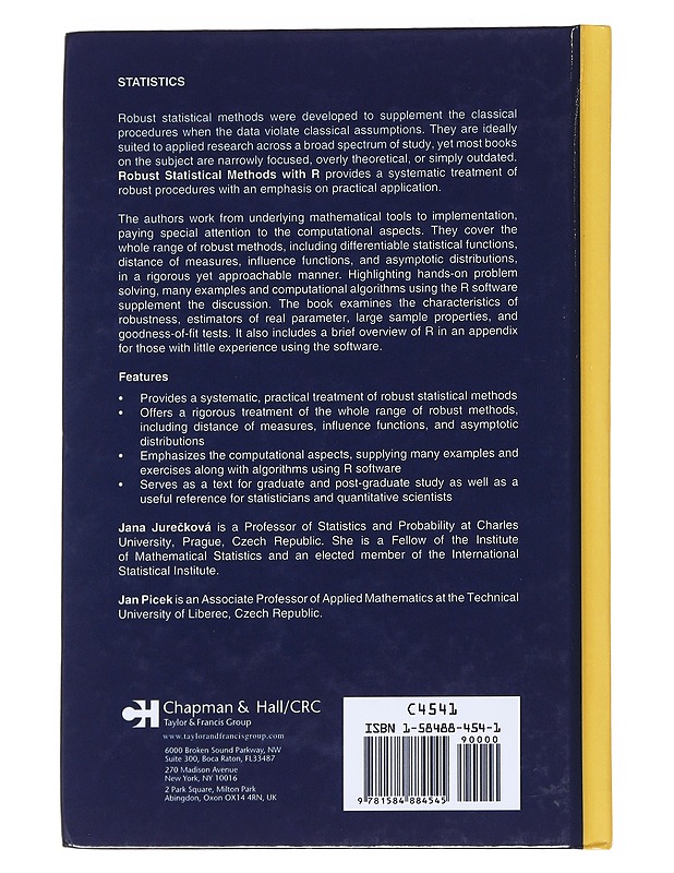 Robust statistical methods with R - Jurec?ková, Jana - Tietokirjat ja oppaat - 10105546553 - 1