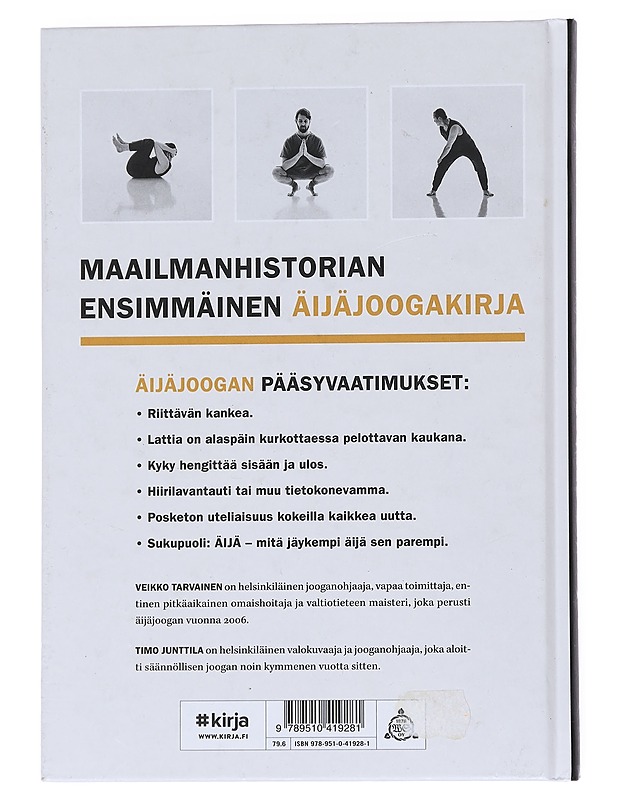 Äijäjooga - Tarvainen, Veikko - Kirja lahjaksi - 10105546658 - 1