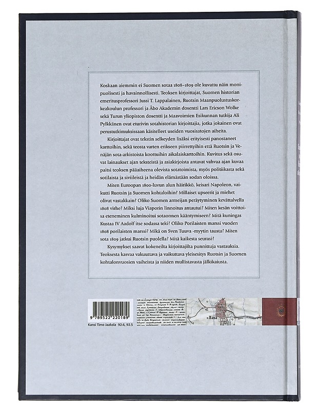 Suomen sodan historia 1808-1809 - Lappalainen, Jussi T. - Historiakirjat - 10105546684 - 1