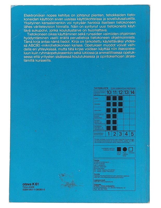 BASIC-kielen ABC - Andersson, Anders - Tietokirjat ja oppaat - 10105546747 - 1