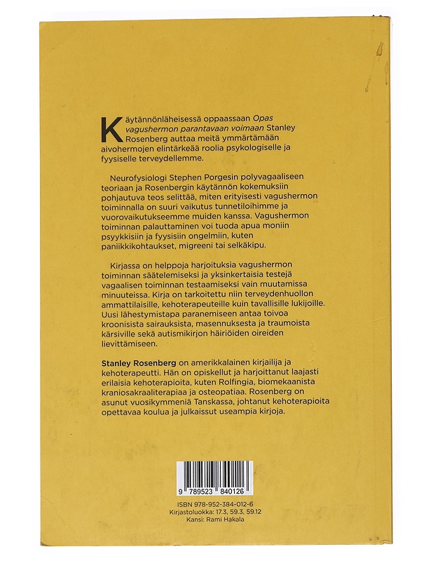 Opas vagushermon parantavaan voimaan - Rosenberg, Stanley - Tietokirjat ja oppaat - 10105546802 - 1
