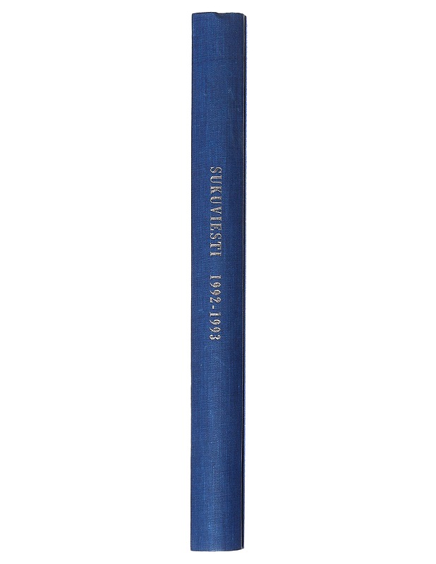 Sukuviesti 1992-1993 N:o 1/92-6/93 - Tietokirjat ja oppaat - 10105546811 - 1