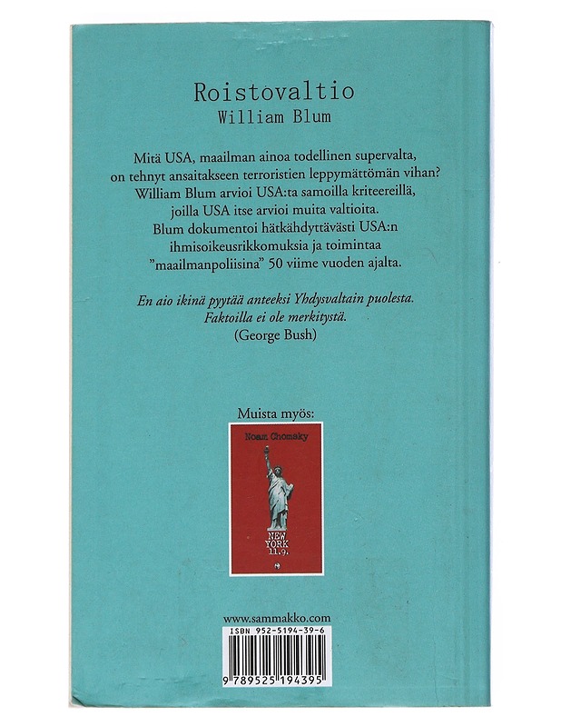 Roistovaltio : maailman ainoa supervalta - William Blum - Historiakirjat - 10105546833 - 1