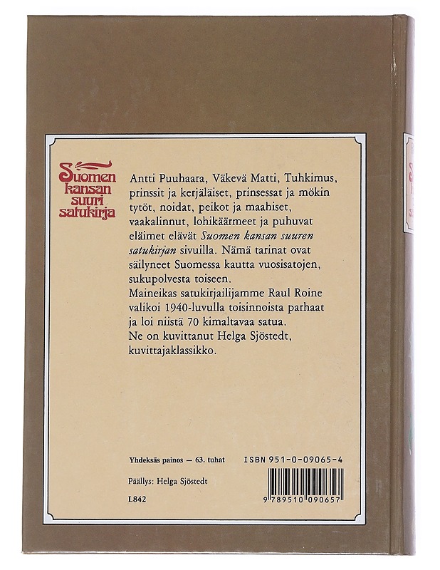 Suomen kansan suuri satukirja - Roine, Raul - Romaanit ja novellit - 10105546862 - 1