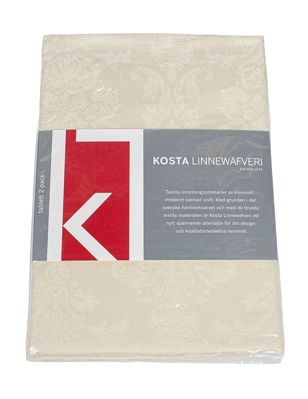 KOSTA Linnewäfveri tabletti, 39x45 cm - 2 kpl - Pöytäliinat - 10105547050 - 0