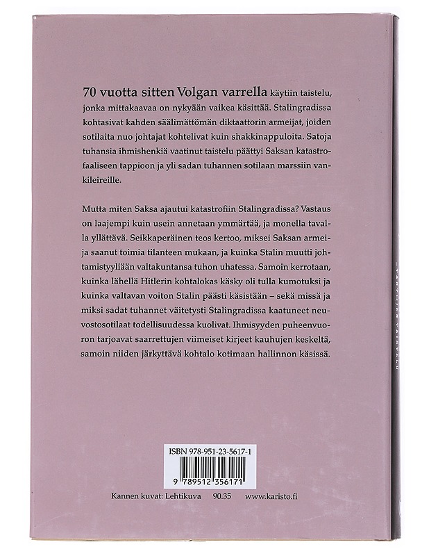 Hitler, Stalin ja Stalingrad : tahtojen taistelu - Jaakko Aatolainen - Historiakirjat - 10105547161 - 1