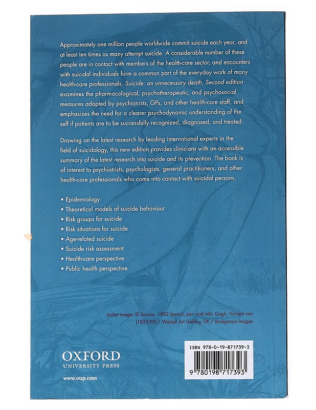 Suicide : an unnecessary death - Wasserman, Danuta - Tietokirjat ja oppaat - 10105547172 - 1