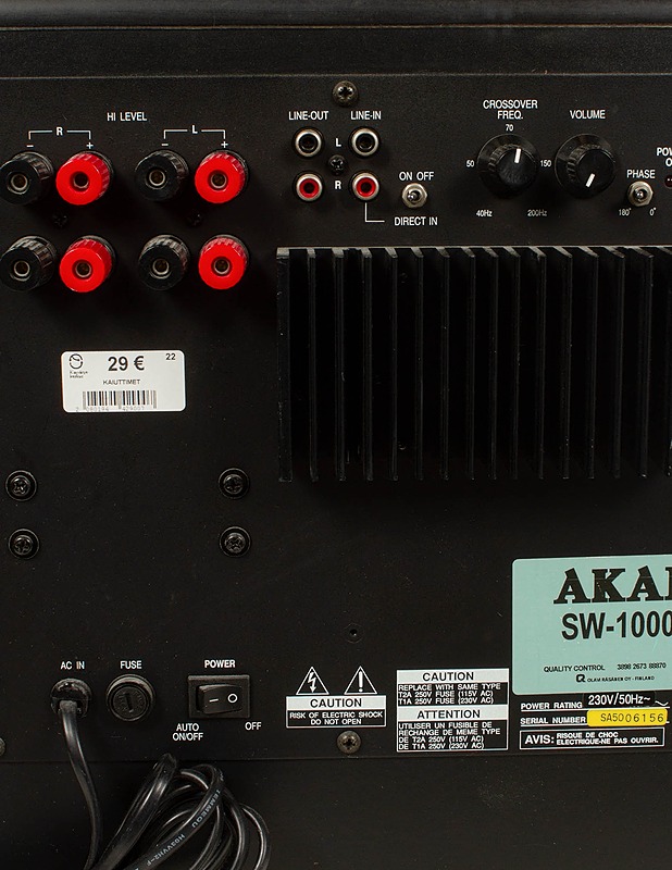 AKAI SW-1000 -kaiutin  - Audio - 10105547178 - 3