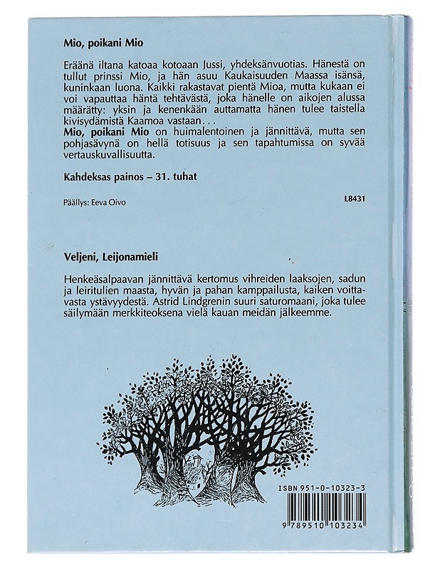 Mio, poikani Mio - Lindgren, Astrid - Lastenkirjat - 10105547208 - 1