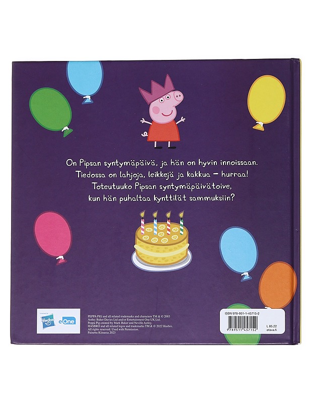 Paljon onnea, Pipsa! - Gerlings, Rebecca - Lastenkirjat - 10105547310 - 1