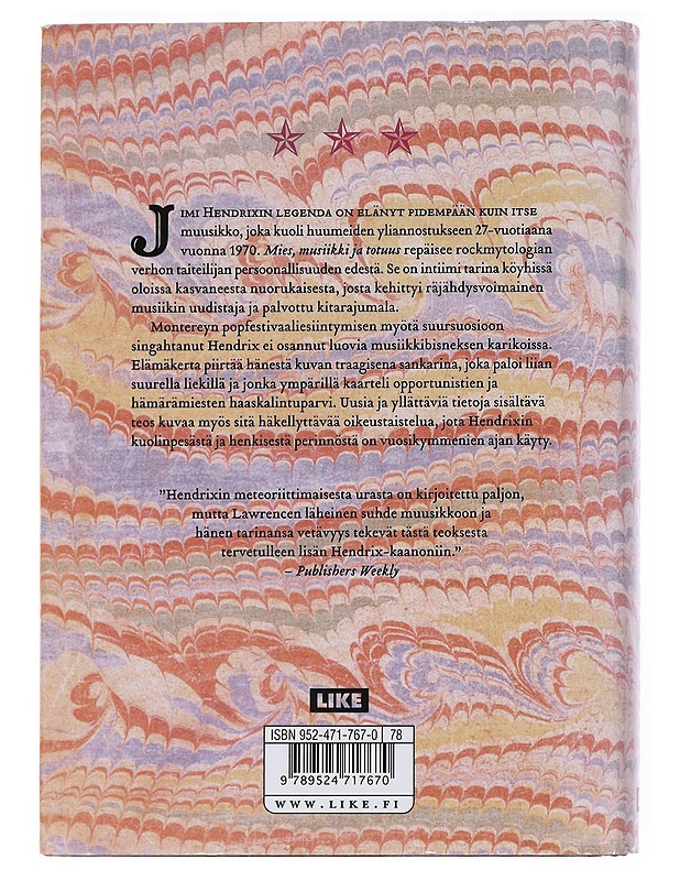 Jimi Hendrix : mies, musiikki ja totuus - Lawrence, Sharon - Elämäkerrat ja muistelmat - 10105547351 - 1