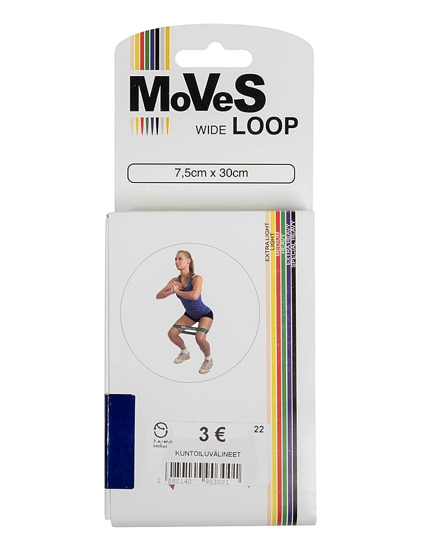 MOVES Loop Wide 7,5 cm x 30 cm, blue extra heavy - Kuntoilu - 10105547375 - 0