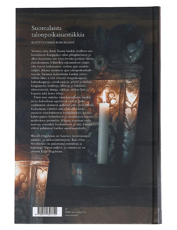 Suomalaista talonpoikaisantiikkia : Kosti Tuomen kokoelmat - Hagelstam, Wenzel - Historiakirjat - 10105547368 - 1