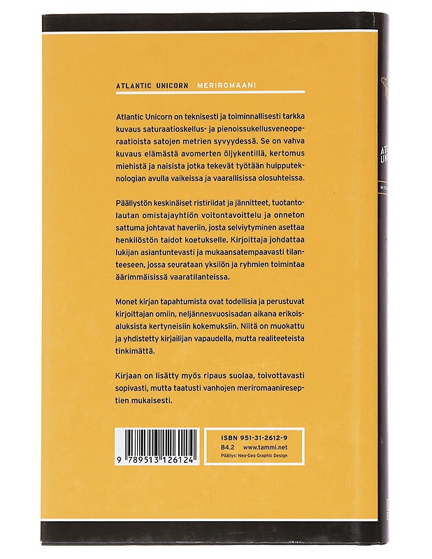 Atlantic Unicorn : meriromaani - Juha Lehtonen - Romaanit ja novellit - 10105547409 - 1