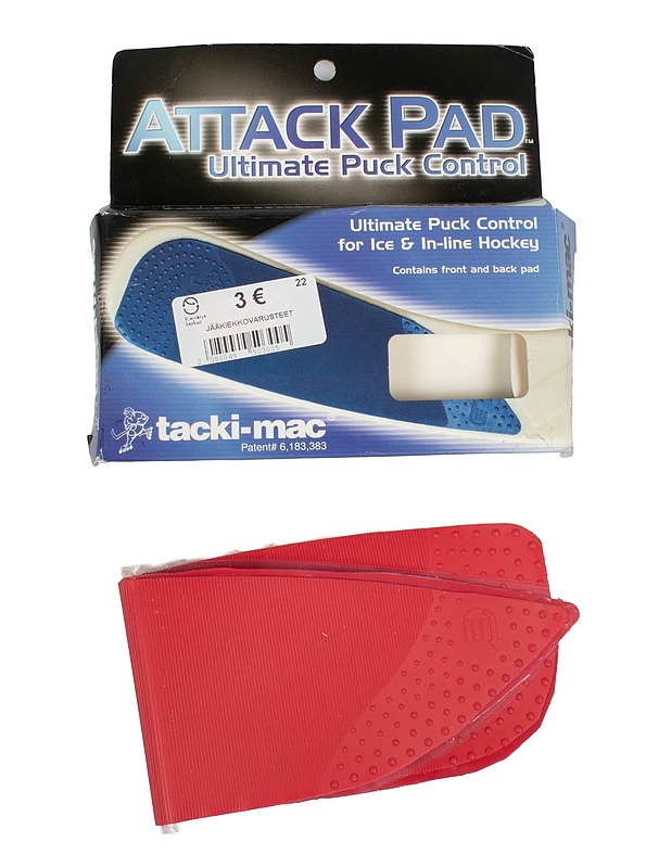 TACKI-MAC Attack Pad Adult Red lapagrippi jääkiekko- ja rullakiekkomailalle - Jääkiekko - 10105547412 - 0