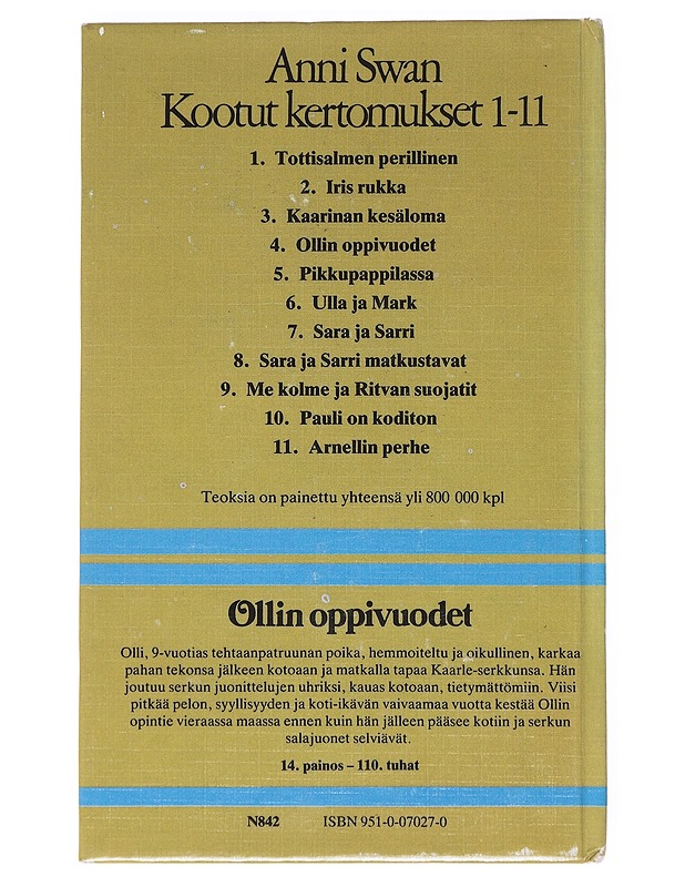 Ollin oppivuodet - Anni Swan - Lastenkirjat - 10105547493 - 1