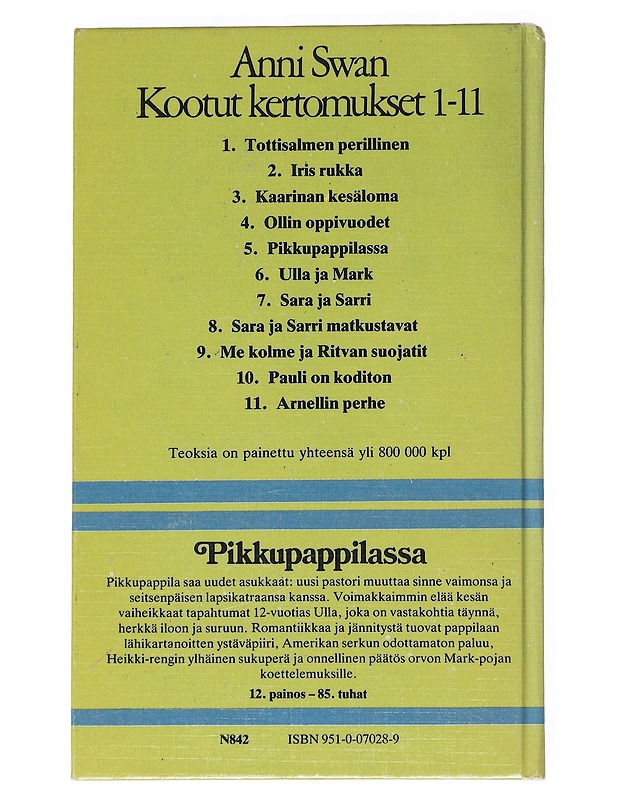 Pikkupappilassa 5 : pikkupappilassa - Anni Swan - Lastenkirjat - 10105547522 - 1