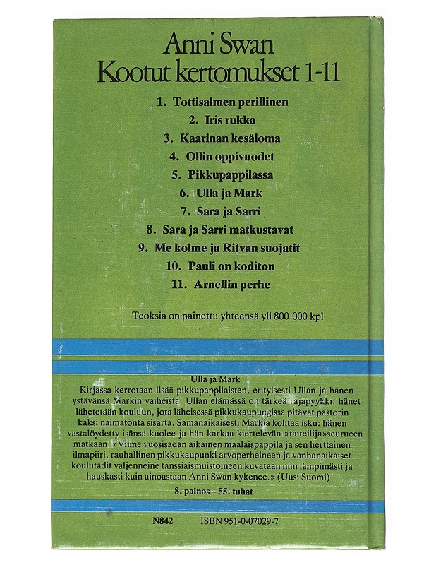 Kootut kertomukset 6, Ulla ja Mark - Anni Swan - Lastenkirjat - 10105547530 - 1