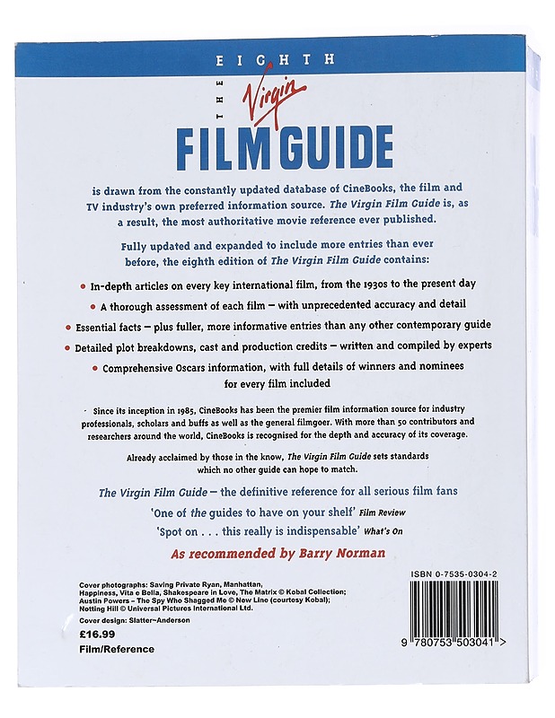 The eight virgin film guide - Tietokirjat - 10105547550 - 1