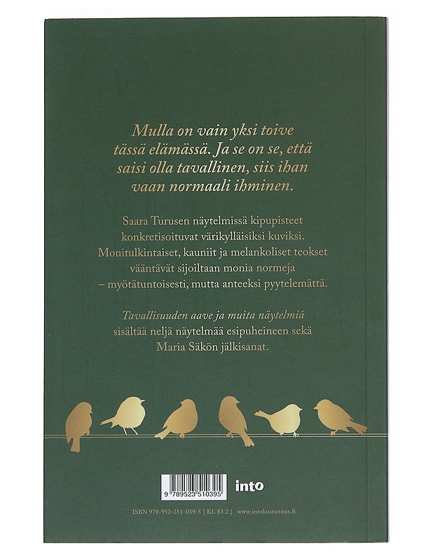 Tavallisuuden aave ja muita näytelmiä - Saara Turunen - Romaanit ja novellit - 10105547551 - 1