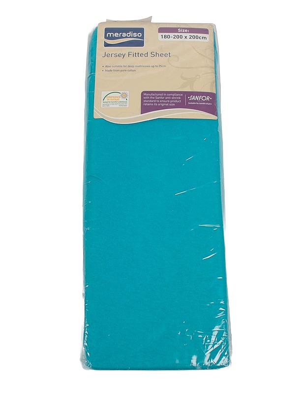 MERADISO Jersey muotoonommeltu lakana, 180x200 cm - Liinavaatteet - 10105547585 - 0