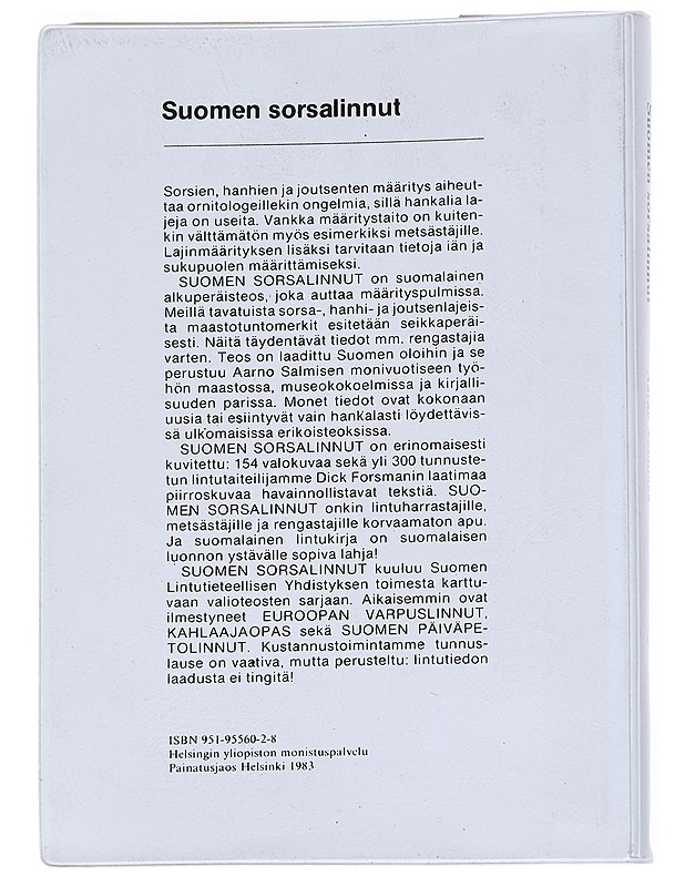 Suomen sorsalinnut : määritysopas - Aarno Salminen - Tietokirjat ja oppaat - 10105547614 - 1