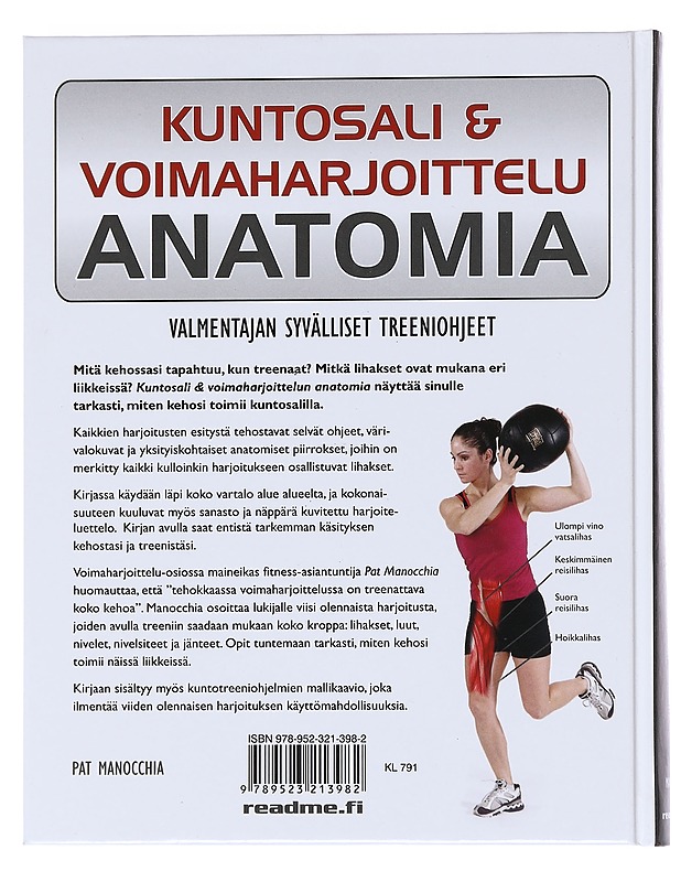 Kuntosali & voimaharjoittelu : anatomia : valmentajan syvälliset treeniohjeet - Manocchia, Pat - Kirja lahjaksi - 10105547711 - 1