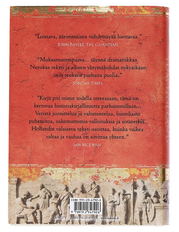 Rubikon : Rooman tasavallan loisto ja rappio - Holland, Tom - Historiakirjat - 10105547770 - 1