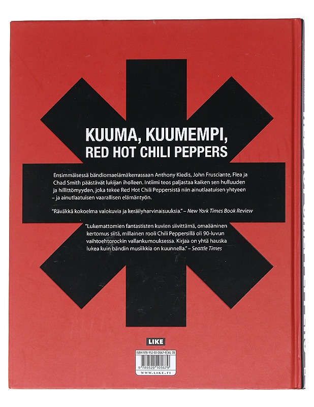Red Hot Chili Peppers omin sanoin ja kuvin - Anthony Kiedis - Elämäkerrat ja muistelmat - 10105547791 - 1