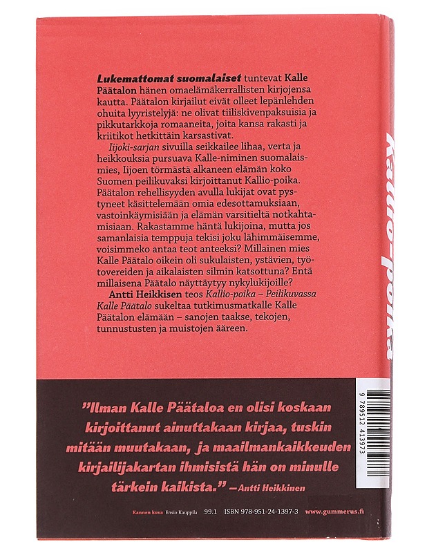 Kallio-poika : peilikuvassa Kalle Päätalo - Heikkinen, Antti - Elämäkerrat ja muistelmat - 10105547808 - 1