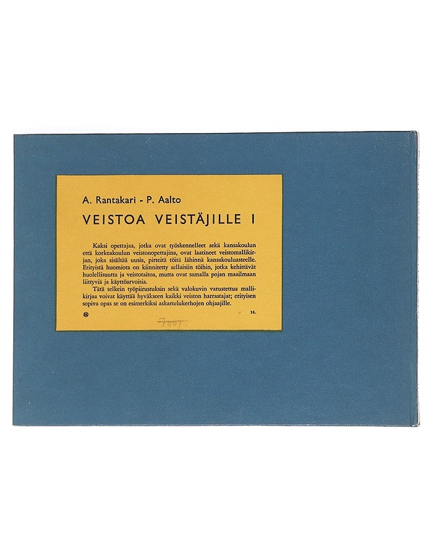 Veistoa Veistäjille I -A.Rantakari, P.Aalto - Tietokirjat ja oppaat - 10105547826 - 1