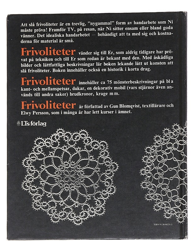 Frivoliteter - Blomqvist, Gun - Tietokirjat ja oppaat - 10105547830 - 1