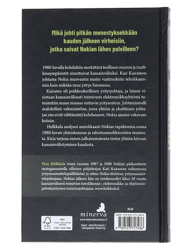 Nokia : Kairamon myrskyisä vuosikymmen - Helkkula, Vesa - Elämäkerrat ja muistelmat - 10105547844 - 1