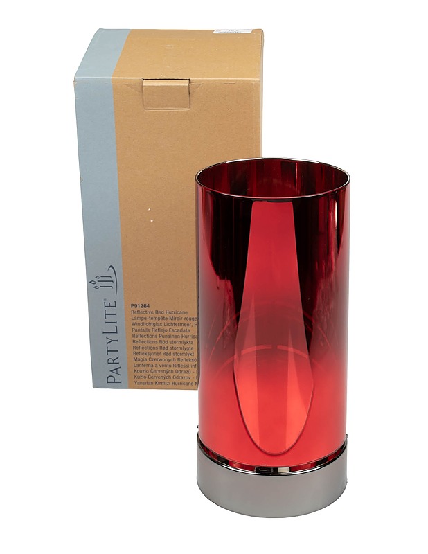 PARTYLITE Reflective Red Hurricane kynttilälyhty - Koriste-esineet - 10105547864 - 0