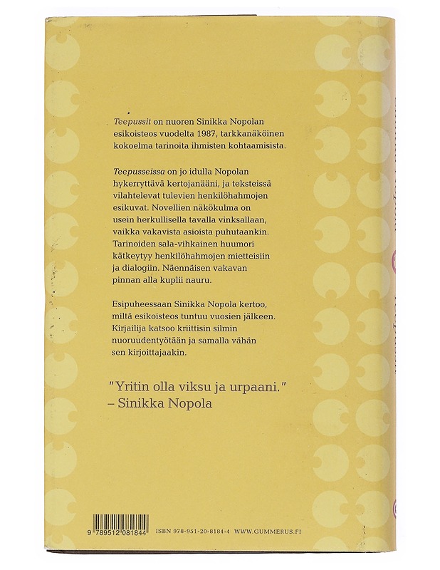 Teepussit - Sinikka Nopola - Romaanit ja novellit - 10105547977 - 1