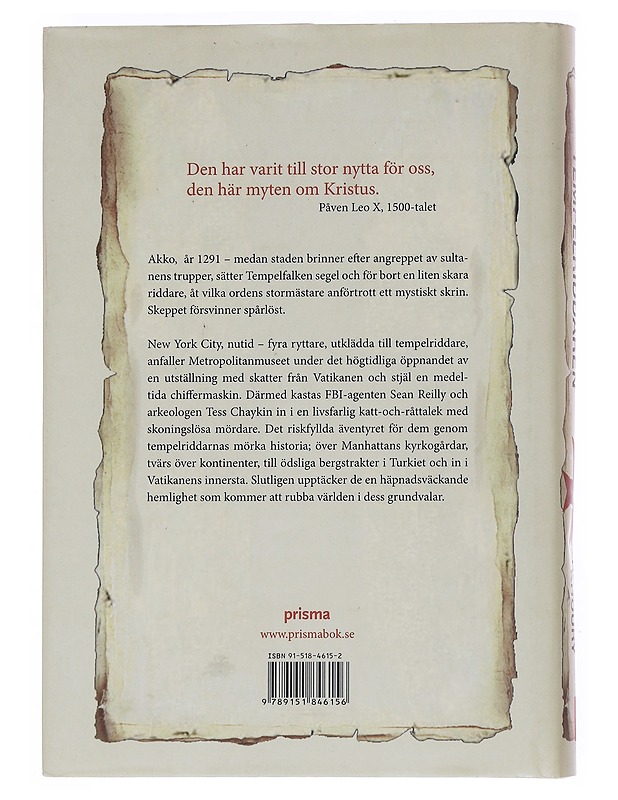 Den siste tempelriddaren - Khoury, Raymond - Romaanit ja novellit - 10105548123 - 1